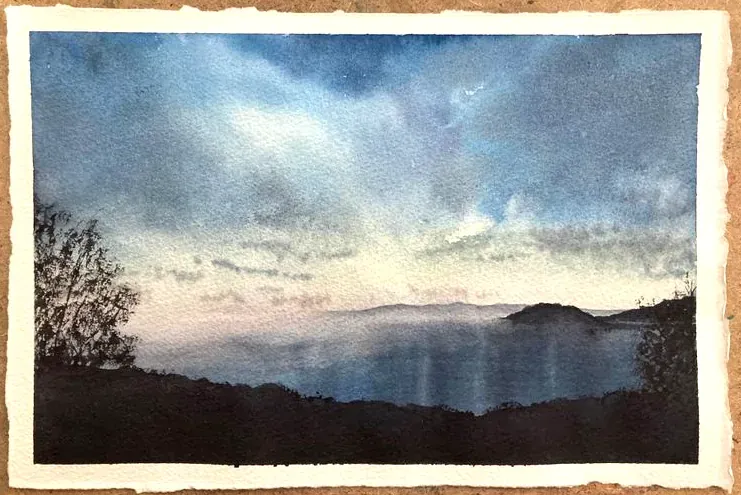 Aquarelle d'élève