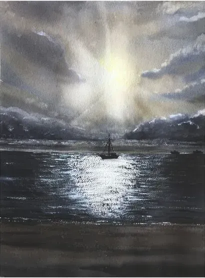 Aquarelle d'élève